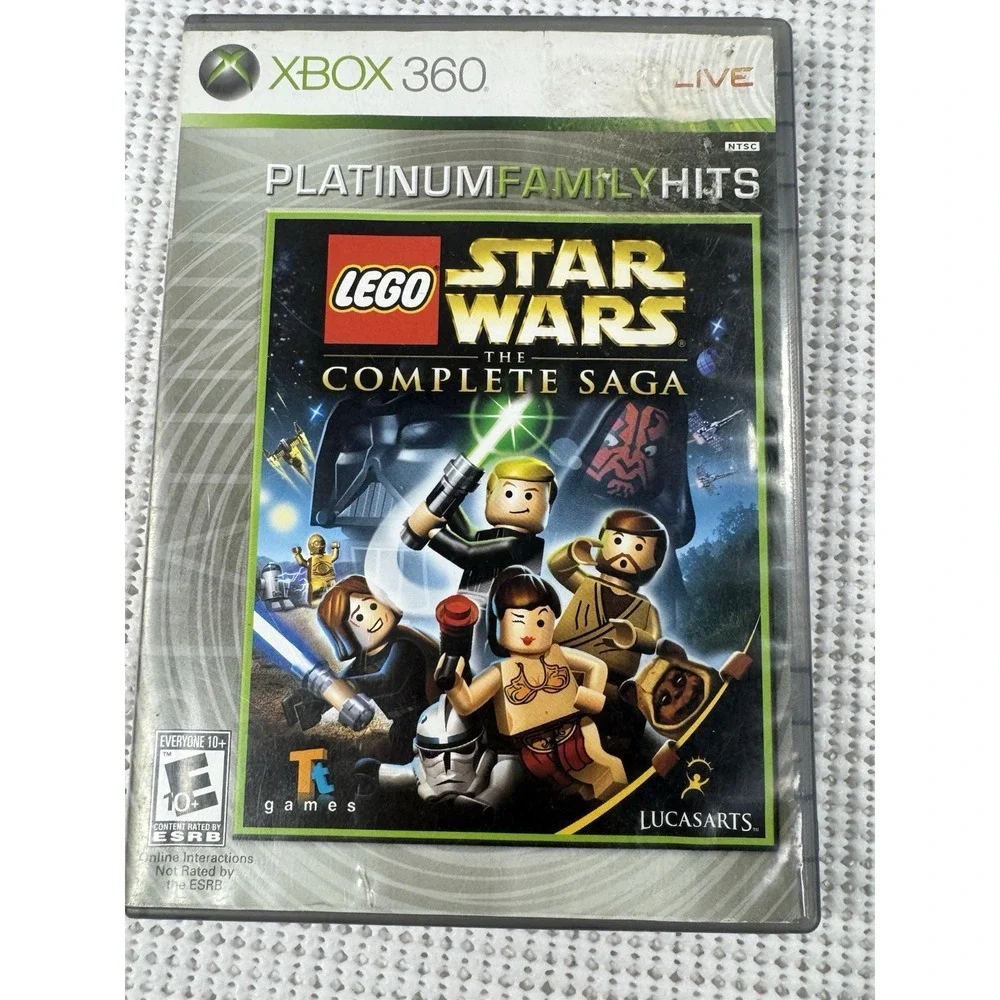 LEGO Star Wars Complete Saga Xbox 360 Platinum Hits Untested (B-2)